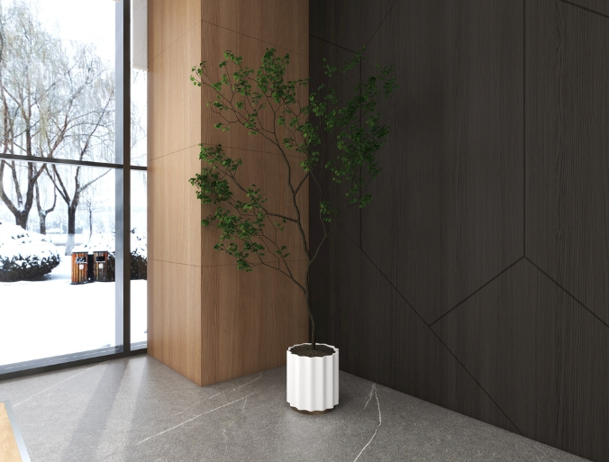 上海辦公室裝修設(shè)計:前臺綠植擺放的藝術(shù)