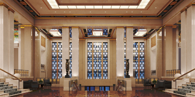 上海辦公室裝修新風尚：墻面磚設(shè)計效果大揭秘