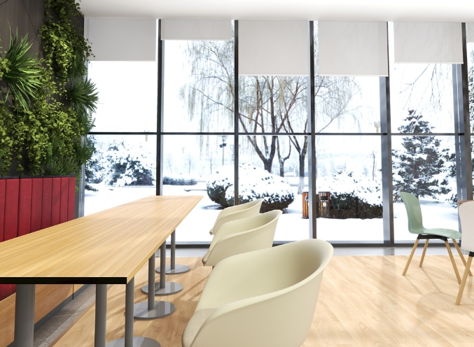 辦公室裝修設(shè)計(jì)：米色桌子，顏值與實(shí)用并存！